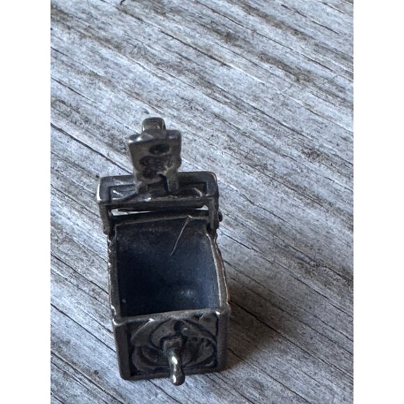 Vintage Sun West Sterling Silver Prayer Box Pendant Charm - Picture 7 of 9